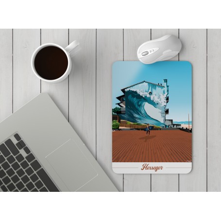 Tapis de souris d'Hossegor - mur vague