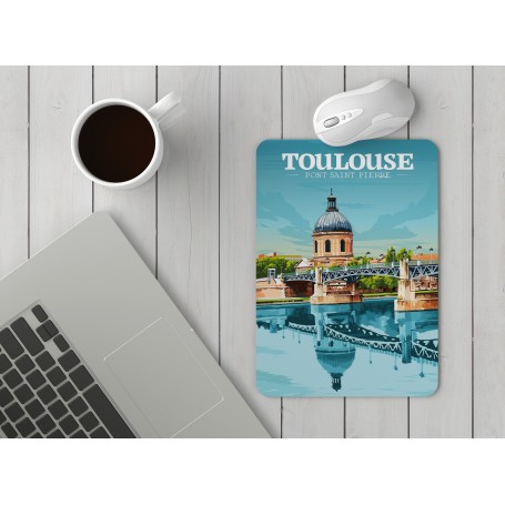 Tapis de souris de la ville de Toulouse