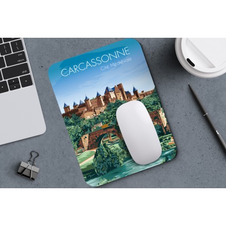 Tapis de souris de la ville de Carcassonne