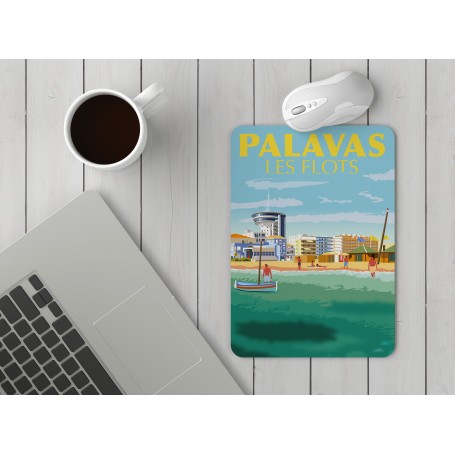 Tapis de souris de la ville de Palavas Les Flots