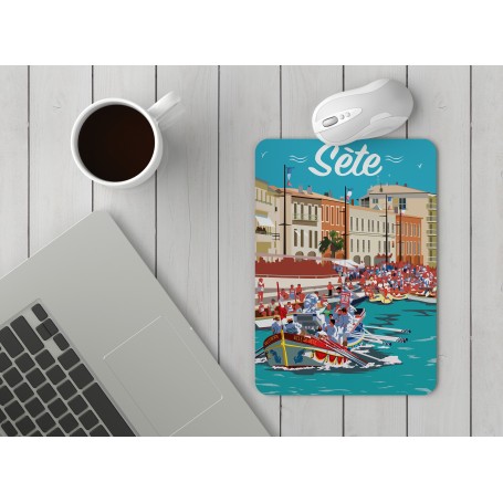 Tapis de souris de Sète - les joutes