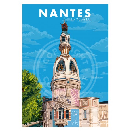 Affiche de Nantes - La Tour LU