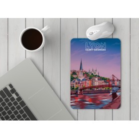 Tapis de souris de la ville de Lyon - Saint-Georges