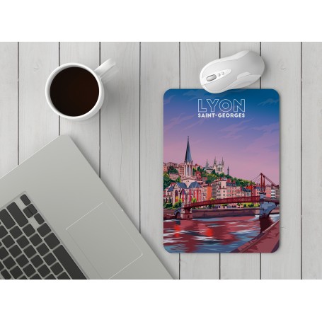 Tapis de souris de la ville de Lyon - Saint-Georges