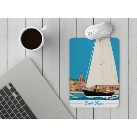 Tapis de souris de Saint-Tropez - voilier
