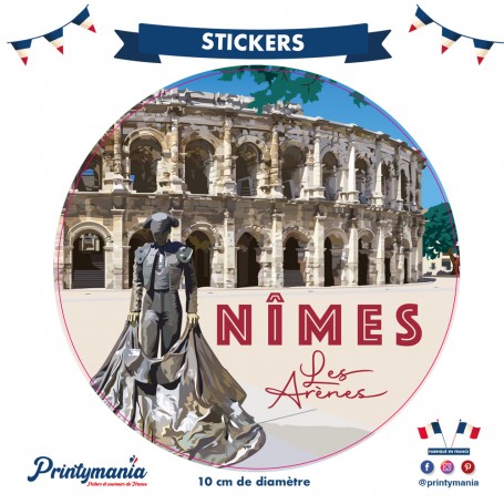 Stickers de la ville de Nîmes