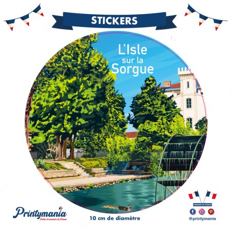 Stickers de l'Isle sur la Sorgue - Roue