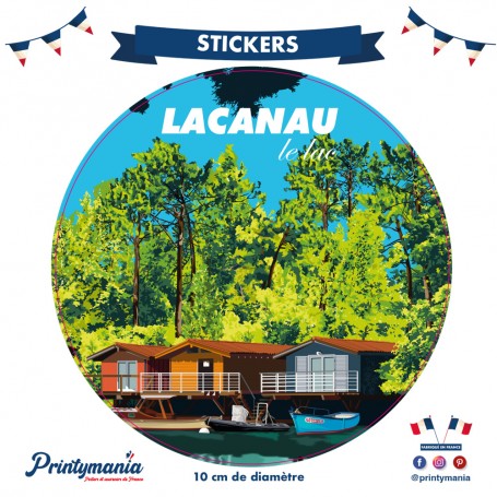 Stickers de Lacanau - le lac