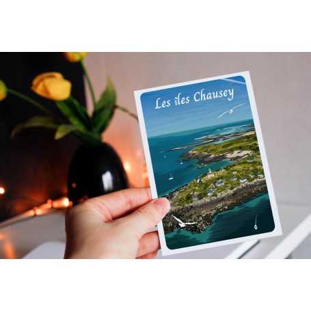 Carte Postale des îles Chausey