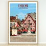 Affiche de Dijon - Place Francois Rude
