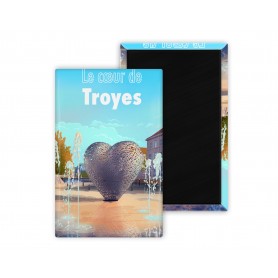 Magnet du coeur de Troyes