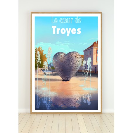 Affiche du coeur de Troyes