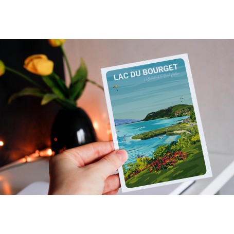 Carte Postale de Aix-les-Bains - Lac du Bourget