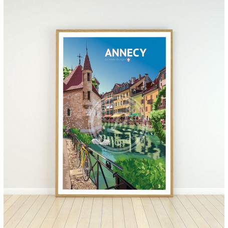 Affiche de la ville d'Annecy