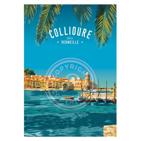 Affiche de la ville de Collioure