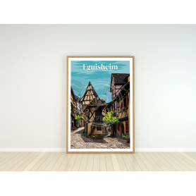Affiche de la ville d'Eguisheim