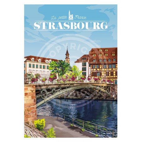 Affiche de la ville de Strasbourg