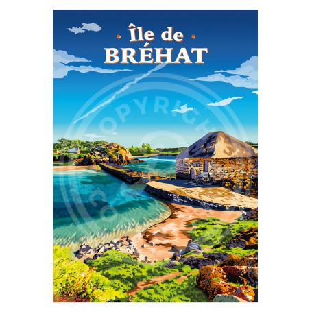 Affiche de l'île de Bréhat