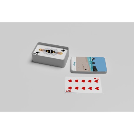 Jeu de cartes de la ville d'Hendaye - plage