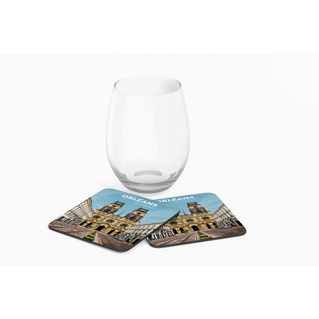 Dessous de verre de la ville d'Orléans
