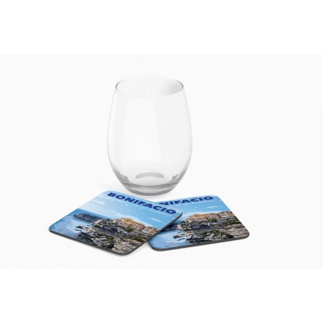 Dessous de verre de la ville de Bonifacio