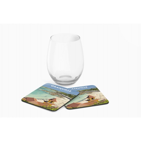 Dessous de verre de la ville de Granville