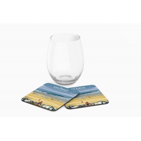 Dessous de verre des Pieux - plage de Sciotot
