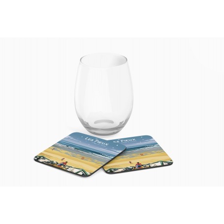 Dessous de verre des Pieux - plage de Sciotot