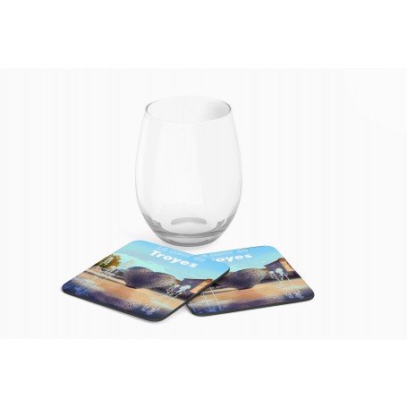 Dessous de verre du coeur de Troyes