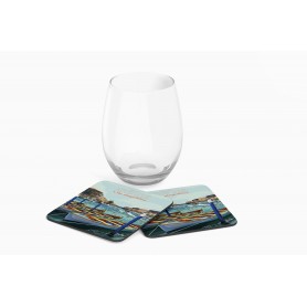 Dessous de verre de la ville de Sète - le Canal