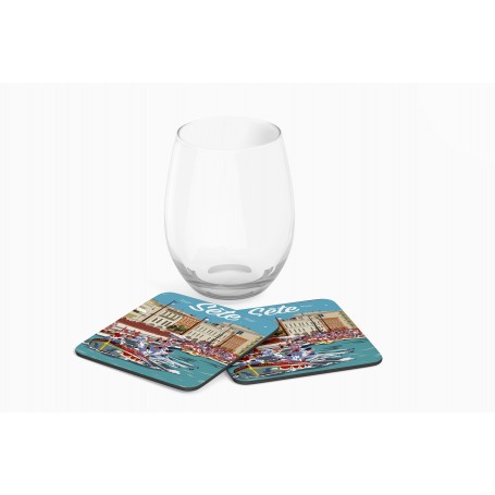 Dessous de verre de la ville de Sète - les Joutes