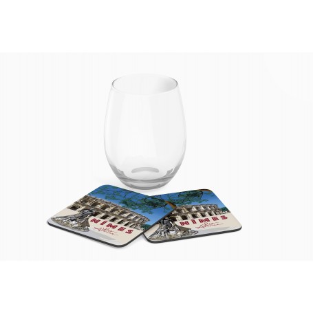 Dessous de verre de la ville de Nîmes