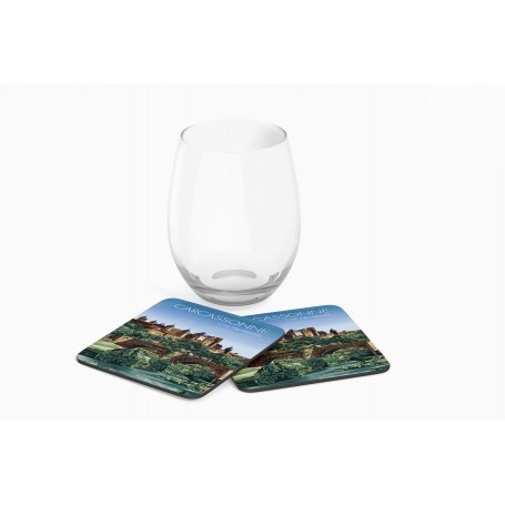 Dessous de verre de la ville de Carcassonne
