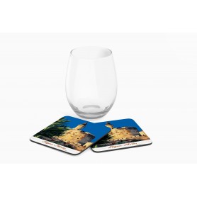 Dessous de verre de la ville d'Aigues Mortes - la tour