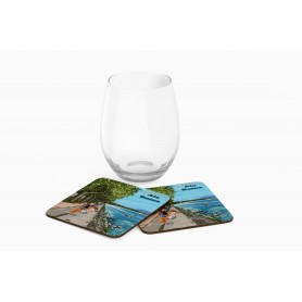 Dessous de verre d'Aix-les-Bains - L'esplanade du lac