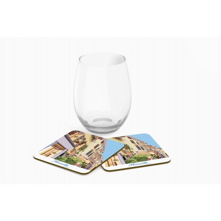 Dessous de verre de Marseille - panier