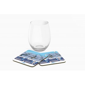 Dessous de verre de Nice - Les Chaises Bleues