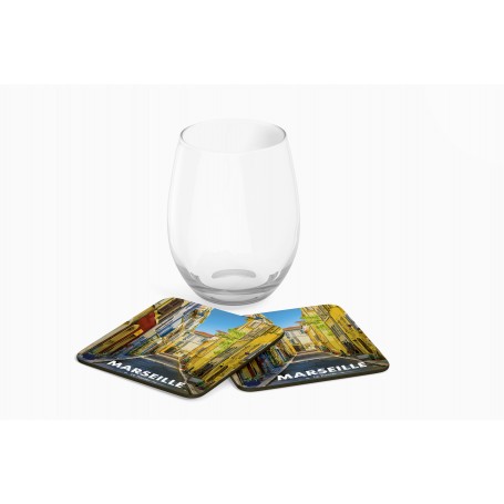 Dessous de verre Marseille - Le panier