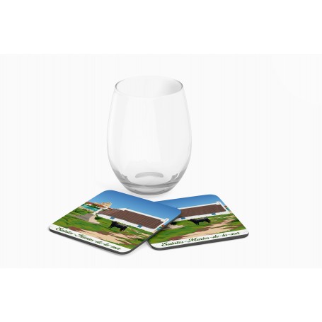 Dessous de verre des Saintes-Maries-de-la-mer - taureau