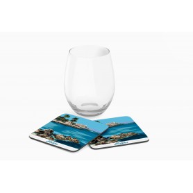 Dessous de verre de la ville d'Antibes - rochers