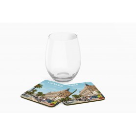 Dessous de verre de la ville de Cannes - La Croisette