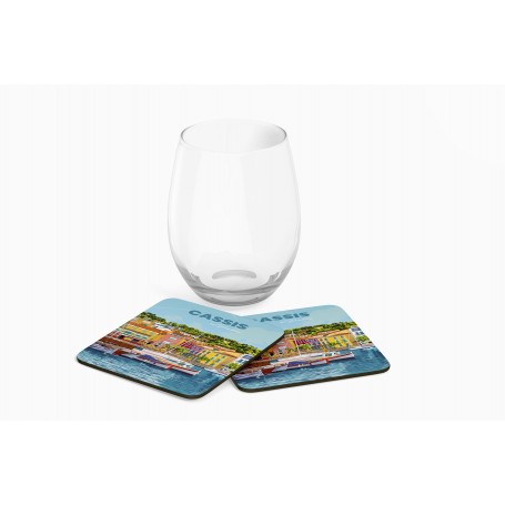 Dessous de verre de la ville de Cassis