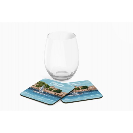 Dessous de verre de Mandelieu-la-Napoule - mer