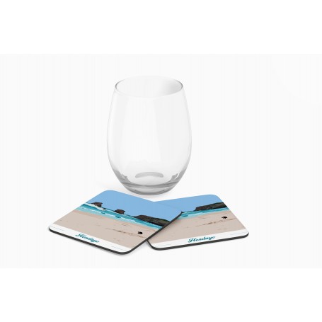 Dessous de verre d'Hendaye - plage