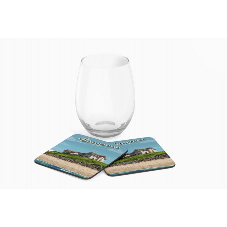Dessous de verre de Biscarrosse - Maisons jumelles