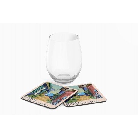 Dessous de verre du Bassin d'Arcachon - Le Village de l'Herbe