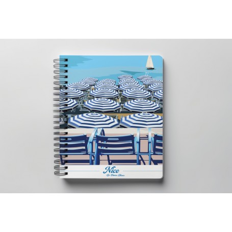 Carnet de notes de Nice - Chaises bleues