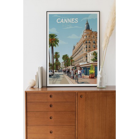 Affiche de Cannes - la Croisette