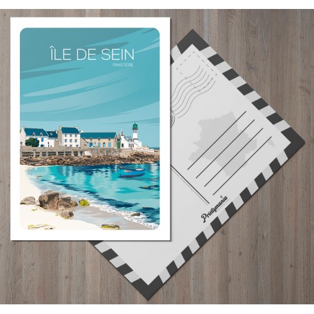 Carte postale de l'île de Sein