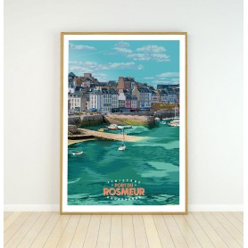Affiche du port du Rosmeur - Douarnenez
